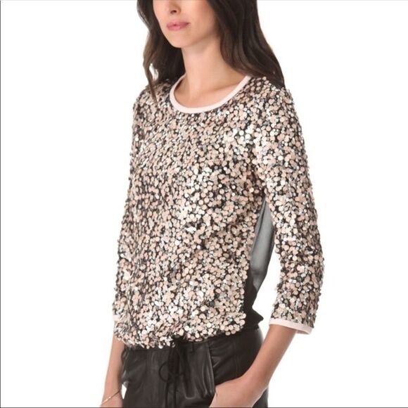 Diane Von Furstenberg Kavita Sequin Top NWOT - Picture 8 of 9